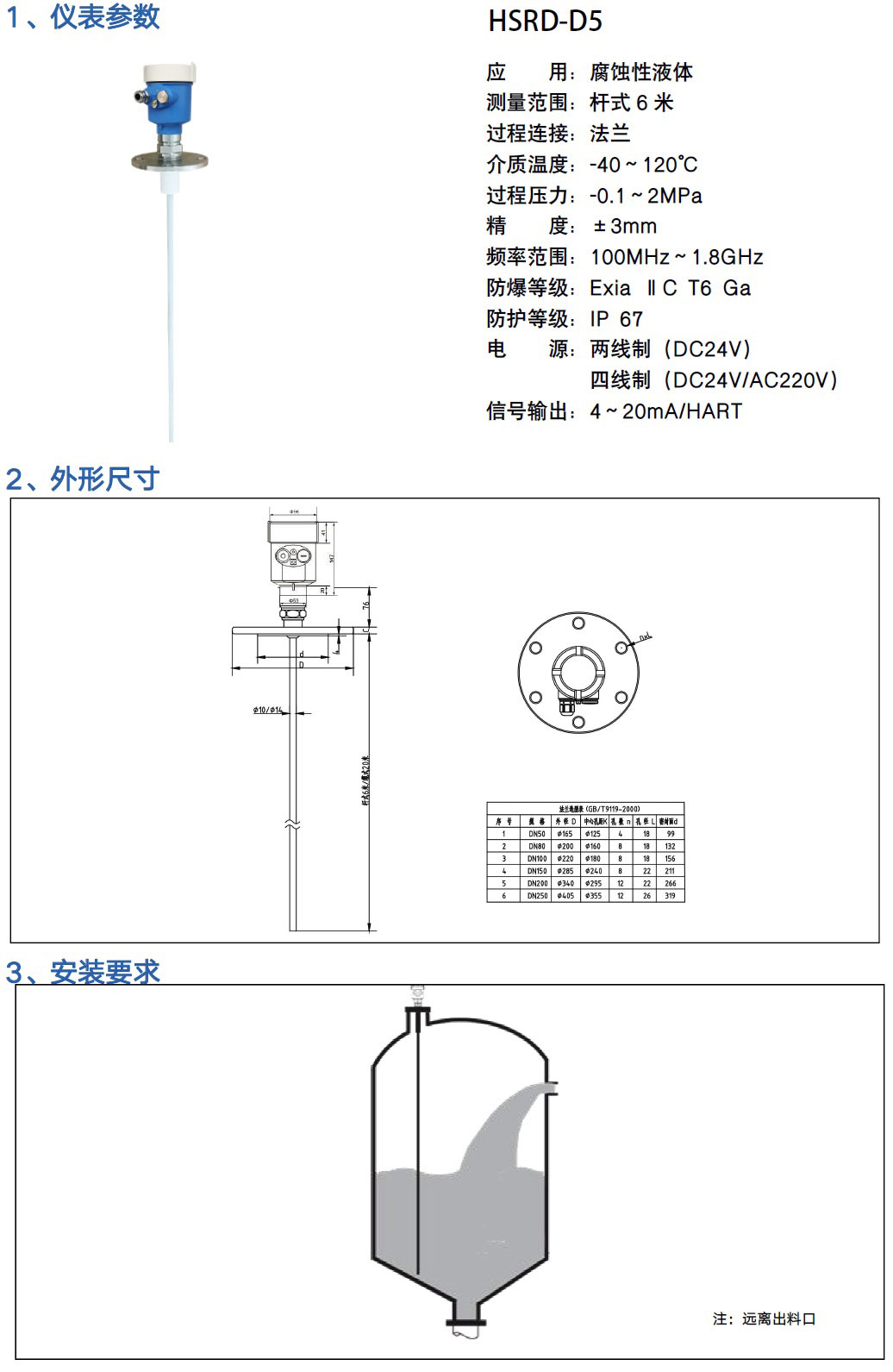 导波雷达液位计 导波雷达液位计